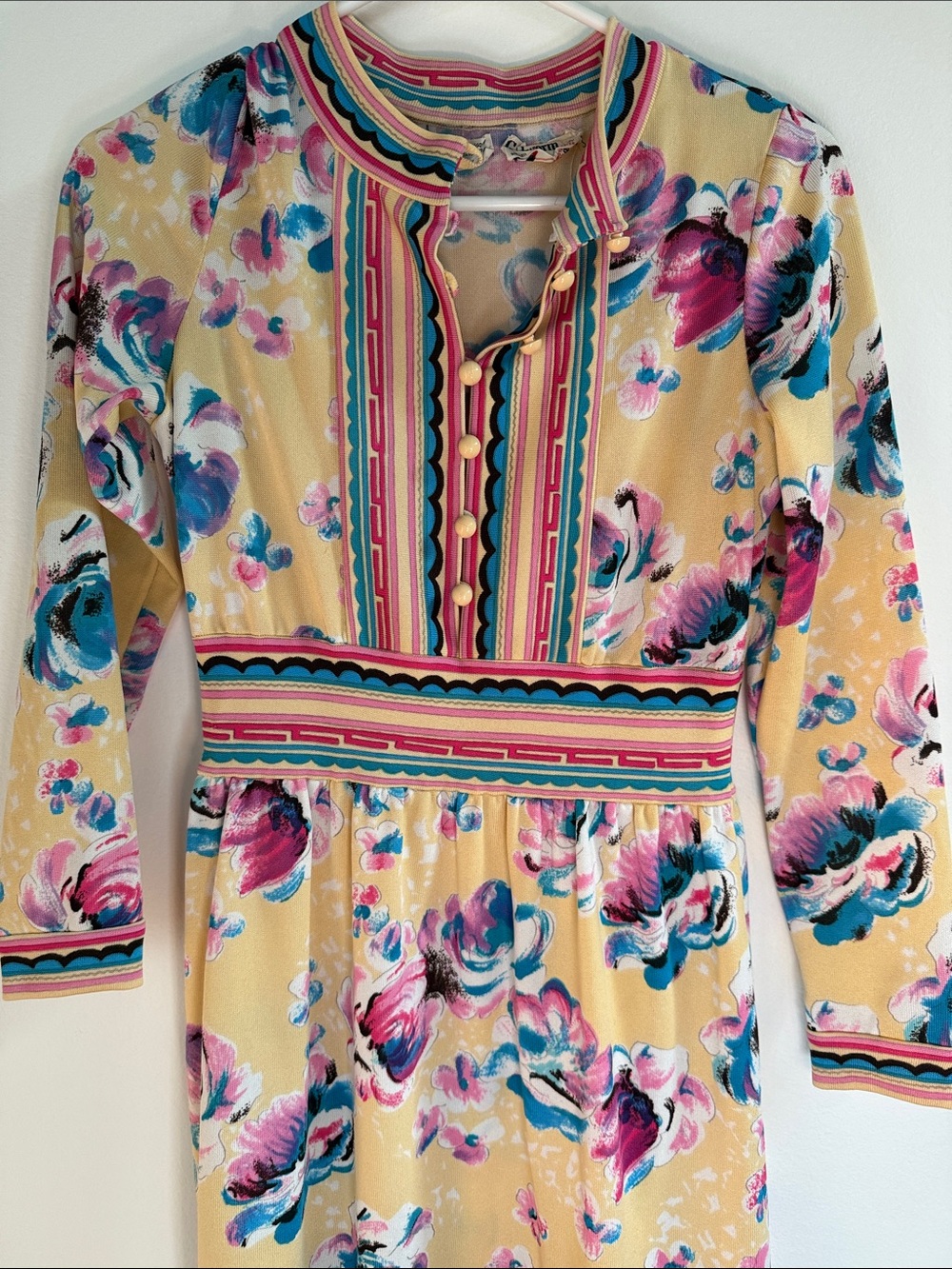 Incredible 1970s Goldworm Dress